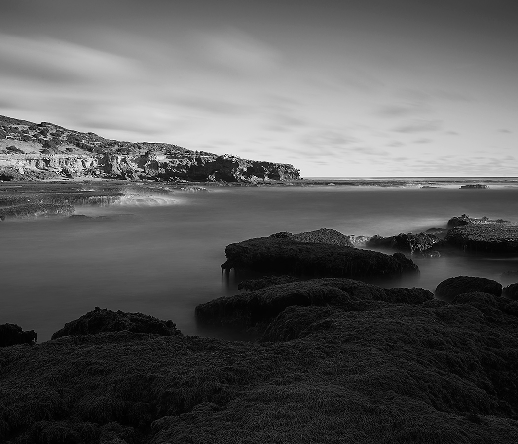 From the rocks at the Northern end of the bay