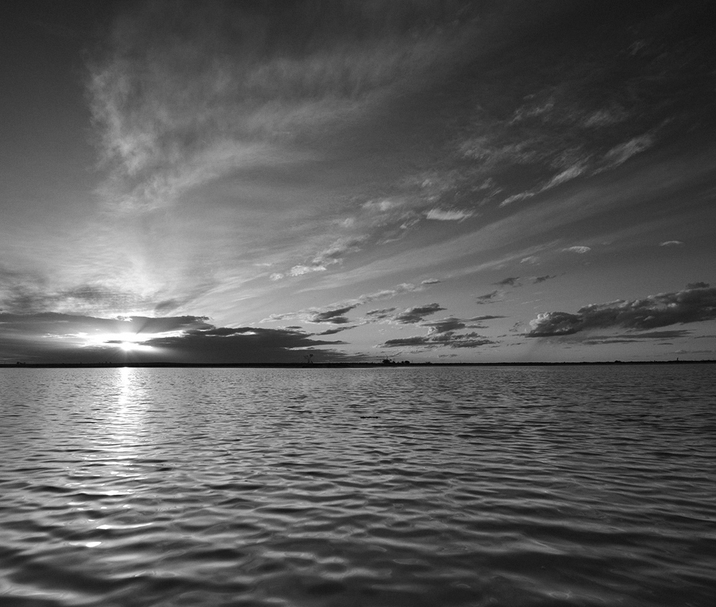 Lake Tyrrell at sun set